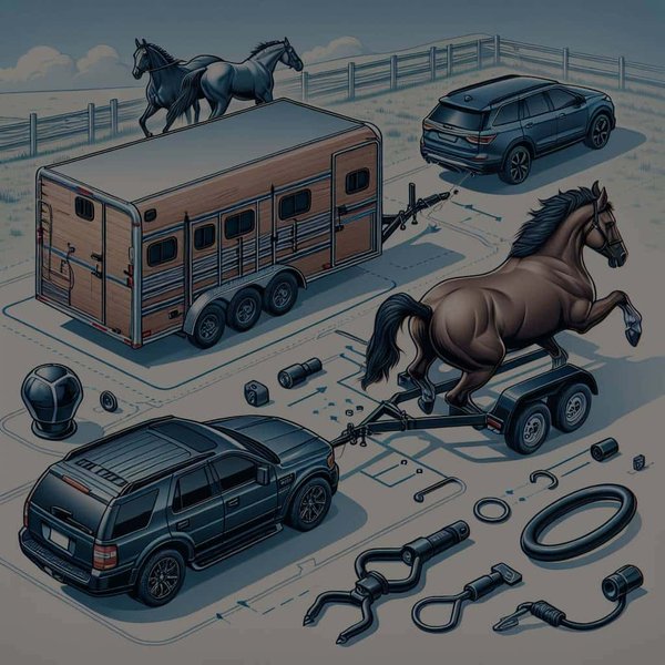 Comment sélectionner et installer un attelage de remorque pour transporter des chevaux avec un SUV?