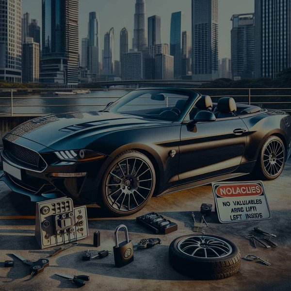 Quelles sont les mesures à prendre pour sécuriser une voiture convertible stationnée en ville ?