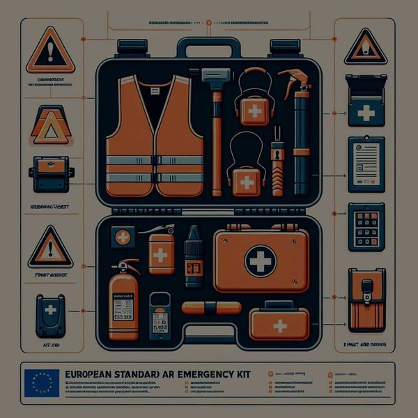 Quelles sont les spécifications d'un kit d'urgence pour voitures conformes aux normes européennes ?